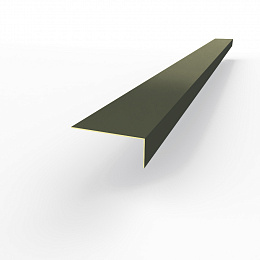 Лобовая планка (RAL 6006) оцинкованная, с порошковым покрытием 0,45 мм