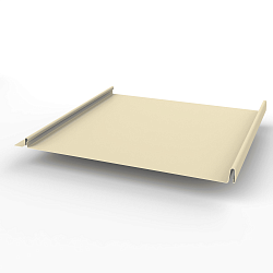 Кликфальц самозащелкивающийся оцинкованный с полимерным покрытием 0,45х542мм RAL 1015