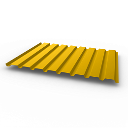 Профнастил С20 - 0,7х1150мм (RAL 1004) оцинкованный, с полимерным покрытием (Полиэстер)