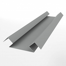 Планка угла внутреннего сложного для металлосайдинга экобрус оцинкованная с полимерным покрытием 0,45mm RAL 9006