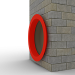 Откос радиусный 0,45 мм (RAL 2005 ) c порошковым покрытием