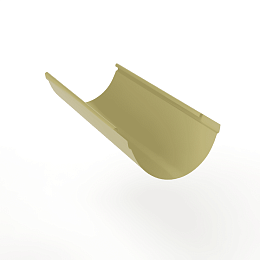 Желоб водосточный оцинкованный порошок ф220х2000мм RAL 1000