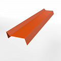Планка примыкания для мягкой кровли 0,45 мм (RAL 2004) оцинкованная, с порошковым покрытием