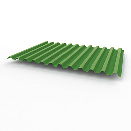Профнастил С21 0,4х1051мм (RAL 6017) оцинкованный, с полимерным покрытием (полиэстер)