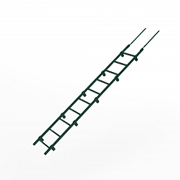 Лестница фальц кровельная 2000мм холоднокатанная сталь с порошковым покрытием RAL 6005