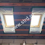 Окно мансардное дерево, лак ручка снизу Fakro FTS-V U4 Standart 66*98см