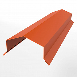 Заборный парапет с капельником угловой оцинкованный с порошковым покрытием 0,45мм RAL 2004