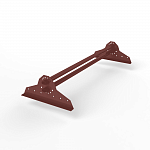 Снегозадержатель трубчатый плоскоовальный 3000мм универсальный 40x20-1,0-2,0-3 оцинкованная сталь с порошковым покрытием RAL 3009