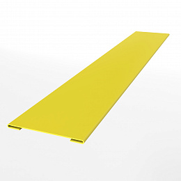 Планка стыковочная для металлосайдинга экобрус оцинкованная с порошковым покрытием 0,45мм ширина менее 625 мм RAL 1018