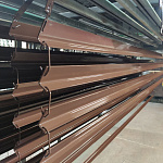 Карнизная планка RAL 8017 оцинкованная с порошковым покрытием 0,45 мм