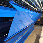 Отлив 0,55 мм RAL 5005 оконный оцинкованный c порошковым покрытием