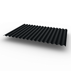 Профнастил С15 (RAL 9017) Полиэстер 0,35х1180мм