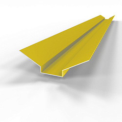 Ендова верхняя фигурная 0,45 мм (RAL 1012) оцинкованная c порошковым покрытием