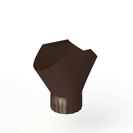 Воронка желоба оцинкованная накладная порошок ф220мм RAL 8014