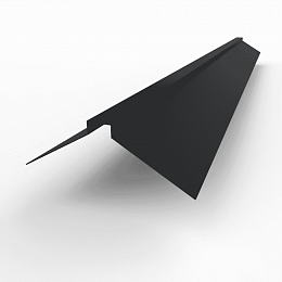 Конек фигурный 0,45 мм RAL 9004 оцинкованный, с порошковым покрытием