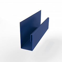 Планка П-образная для забора оцинкованная с порошковым покрытием 0,45мм ширина менее 625 мм RAL 5005