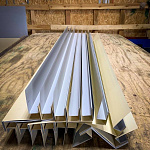 Планка ветровая 0,45 мм (RAL 3011) двойная завальцовкая, с порошковым покрытием