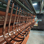 Крепление желоба водосточного c порошковым покрытием ф120x350мм RAL 8004