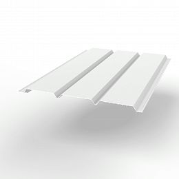 Софит металлический без перфорации оцинкованный с полимерным покрытием 0,45x357мм  RAL 9003