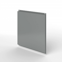 Фасадная металлокассета открытого типа оцинкованная с порошковым покрытием 1мм RAL 7037