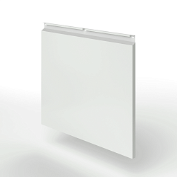 Фасадная металлокассета закрытого типа оцинкованная с порошковым покрытием 0,7x380х370 мм RAL 9018 Папирусно-белый