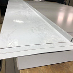 Отлив для фундамента (цокольный) оцинкованный c полимерным покрытием 0,45мм RAL 9006