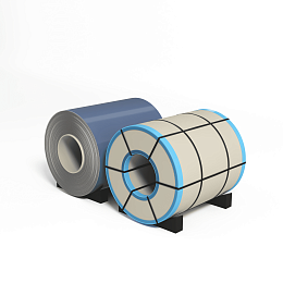 Рулон оцинкованный 0,5х1250мм (RAL 5014) с полимерным покрытием (полиэстер)