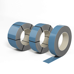 Лента оцинкованная (Штрипс) 0,9 мм (RAL 5024) с полимерным покрытием (полиэстер)