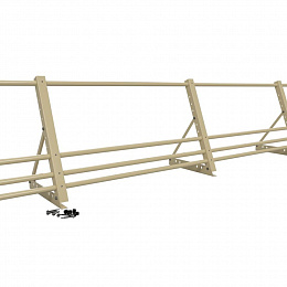 Ограждение кровельное 2000мм универсальный 900-25-1-1,5-2 холоднокатанная сталь с порошковым покрытием RAL 1014